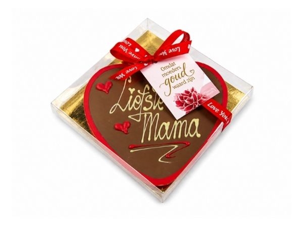 Moederdag hart chocolade